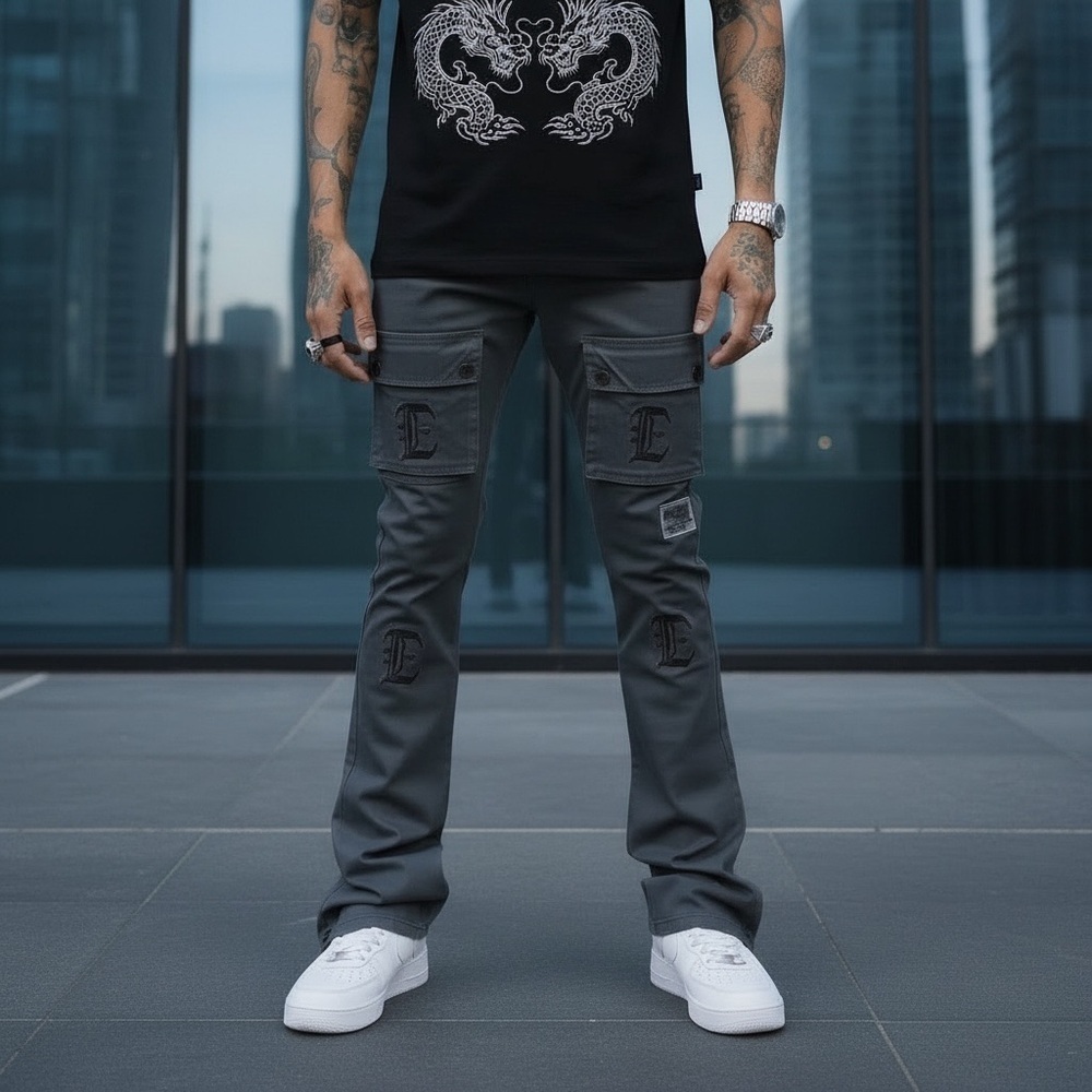 Sz various 505 Narcist Cargo Stack Pants Gray
